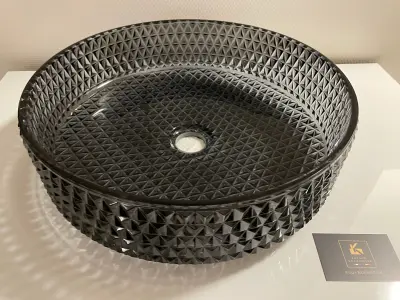 NAROČILO PO MERI Crystal Sink Verre Noir