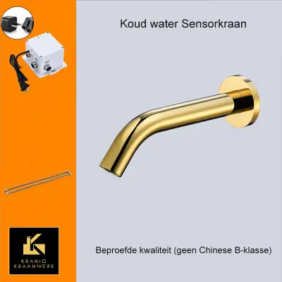 Senzorska pipa na steni | Pipa za hladno vodo | Naprej | 2,30 V in BATT