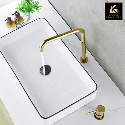 Kopalniški umivalnik in armatura za kad | Sestavljanje mize | Noel | Bakreni kotiček