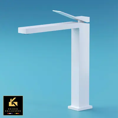 Mešalna armatura za vodnjak in umivalnik | NOVO Quinn | Visok in nizek model | Bela črna zlata modra | Minimalizem