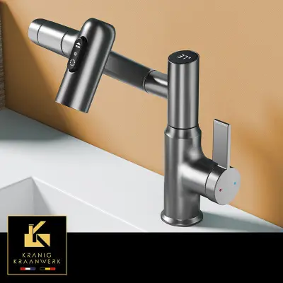 Frizerska pipa | Salonska pipa | Pipa za umivalnik z izvlečno cevjo in zaslonom | Rachelle