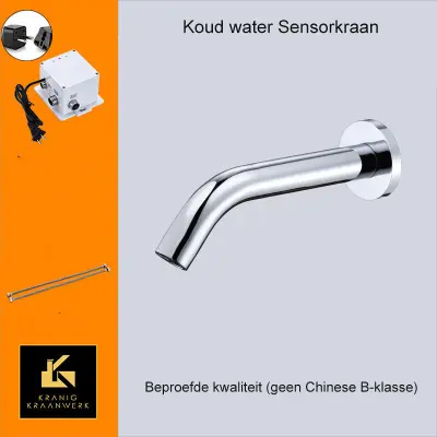 Senzorska pipa na steni | Pipa za hladno vodo | Naprej | 2,30 V in BATT