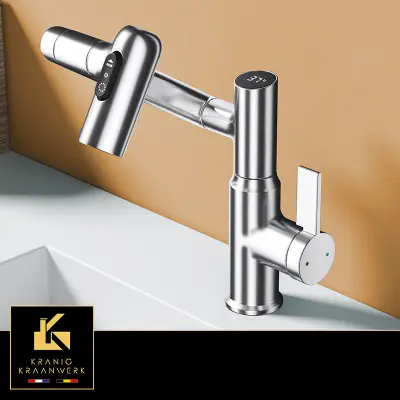 Frizerska pipa | Salonska pipa | Pipa za umivalnik z izvlečno cevjo in zaslonom | Rachelle