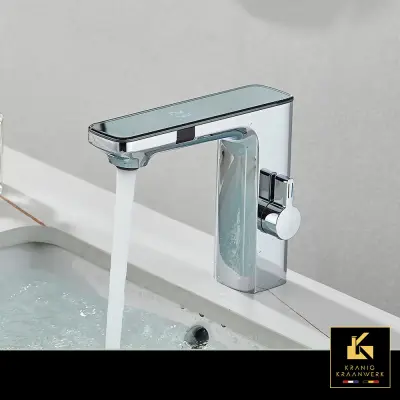 Pipa Ultra Sensor s prikazom temperature in dvojnim senzorjem | WC soba | Mešalna pipa | Gini