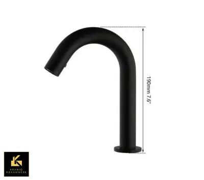 Senzor Ultima razreda A | Črna | Brezdotična pipa | WC soba | Mat Black | Minimalizem