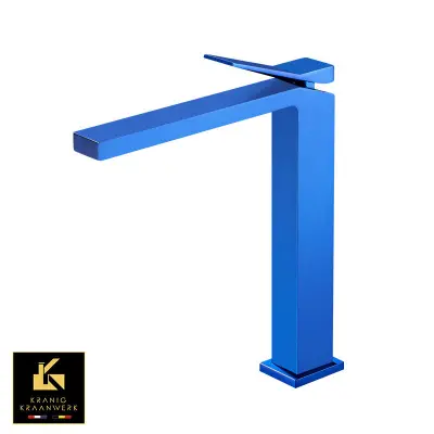 Mešalna armatura za vodnjak in umivalnik | NOVO Quinn | Visok in nizek model | Bela črna zlata modra | Minimalizem