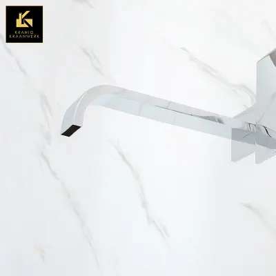 Oblikovanje | Mešalna armatura za kad in umivalnik | Stenska pipa | Naravnost naprej