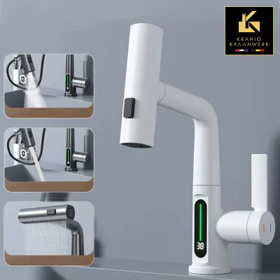 Nagibna pršilna pipa | Frizerska pipa | Salonska pipa | Pipa za umivalnik z izvlečno cevjo | Miriam