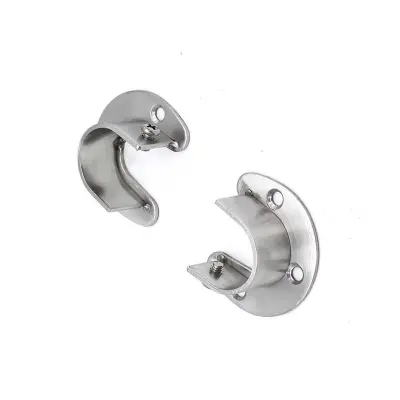 Nosilci za garderobne omarice iz nerjavečega jekla, 2 kosa Silver XL