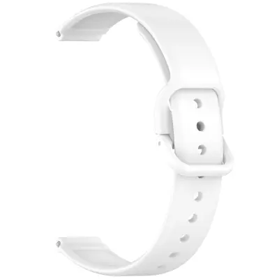 12MM silikonski pašček za uro z zaponko White