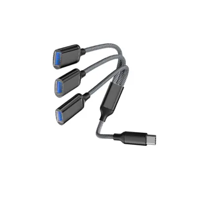 Razdelilnik USB zvezdišča Type-C s 3 priključki Black