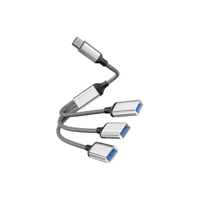 Razdelilnik USB zvezdišča Type-C s 3 priključki Silver