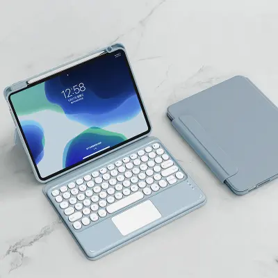 Snemljiva Bluetooth torbica za tipkovnico za iPad Blue  iPad 10 (2022)