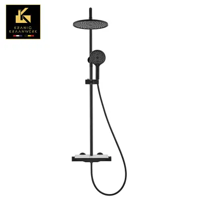 Ekskluzivna pipa za prho | nadometna tuš garnitura | Prelomno oblikovanje | Elvira | Gunmetal Grey | Bela | Zlato | Chrome