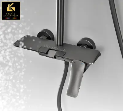 Pipa za prho | Nadometna tuš garnitura | Čerlene | Eleganten in eleganten