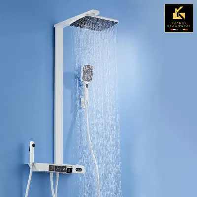 Pipa za prho | nadometna tuš garnitura | s ključi in fiksno palico | Kotni slog | Berend