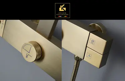 Pipa za prho | nadometna tuš garnitura | z zaslonom in fiksno palico | Kotni slog | Birthe