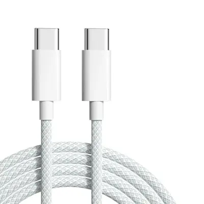 2-metrski USB-C kabel, 2 kosa White