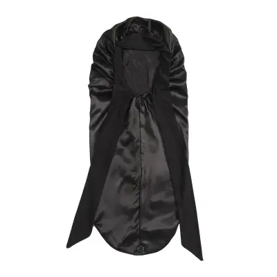 Satenasta spalna kapa s pentljo Black