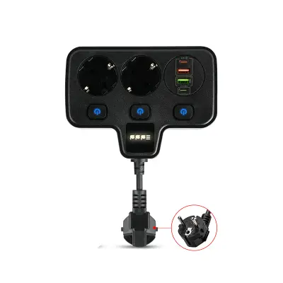 BKL-503 EU podaljšek za hitro polnjenje Black