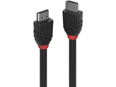 LINDY HDMI priključni kabel HDMI-A  vtič\, HDMI-A  vtič 1.00 m črna 36471 4K UHD HDMI kabel
