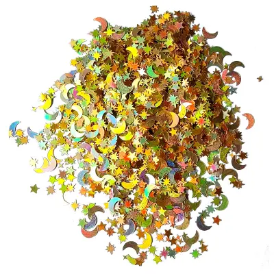 10-pak bleščečih konfetov Gold