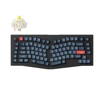 Keychron V10 Max QMK/VIA Brezžična Mehanska Tipkovnica, Bluetooth / 2.4 GHz, Banana Tactile Switch, US Layout, V10M-D4