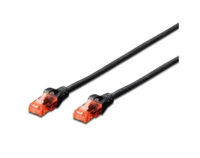 EWENT UTP Cat.6 RJ45 omrežni kabel 2m črn