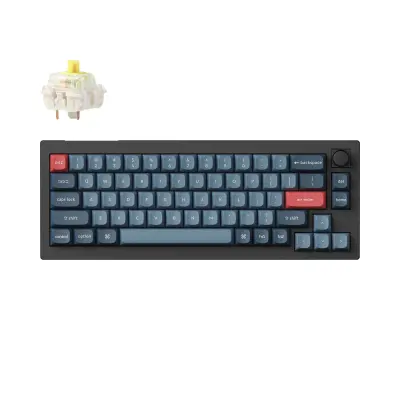 Keychron V2 Max QMK/VIA Brezžična Mehanska Tipkovnica, Bluetooth / 2.4 GHz, Banana Tactile Switch, US Layout, V2M-D4
