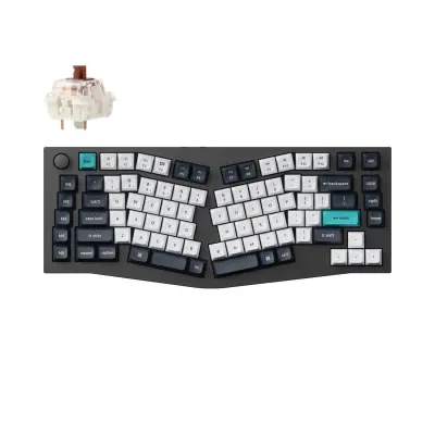 Keychron Q10 Max (Alice Layout) QMK/VIA Brezžična Mehanska Tipkovnica, Bluetooth / 2.4 GHz, Brown Tactile Switch, US Layout, Q10M-M3