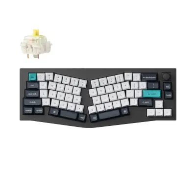 Keychron Q8 Max (Alice Layout) QMK/VIA Brezžična Mehanska Tipkovnica, Bluetooth / 2.4 GHz, Banana Tactile Switch, US Layout, Q8M-M4