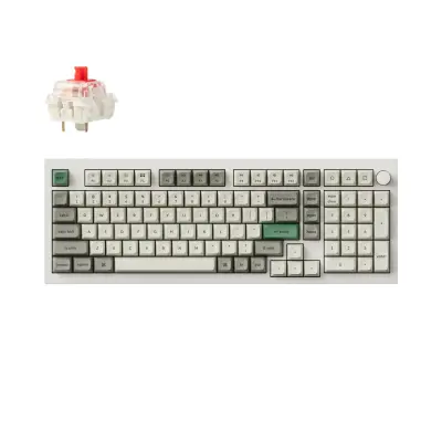 Keychron Q5 Max QMK/VIA Brezžična Mehanska Tipkovnica, Bluetooth / 2.4 GHz, Red Linear Switch, US Layout, Q5M-P1