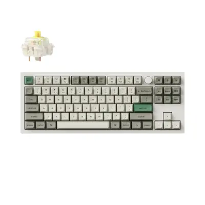 Keychron Q3 Max QMK/VIA Brezžična Mehanska Tipkovnica, Bluetooth / 2.4 GHz, Banana Tactile Switch, US Layout, Q3M-P4