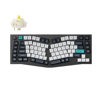 Keychron Q10 Max (Alice Layout) QMK/VIA Brezžična Mehanska Tipkovnica, Bluetooth / 2.4 GHz, Banana Tactile Switch, US Layout, Q10M-M4