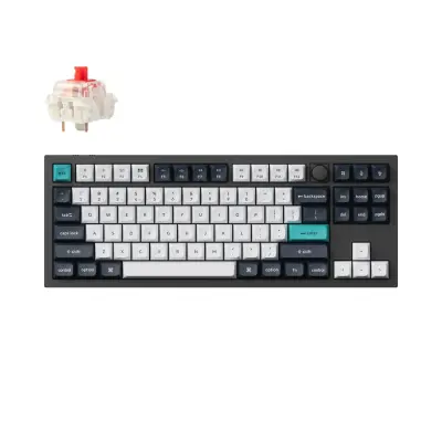 Keychron Q3 Max QMK/VIA Brezžična Mehanska Tipkovnica, Bluetooth / 2.4 GHz, Red Linear Switch, US Layout, Q3M-M1