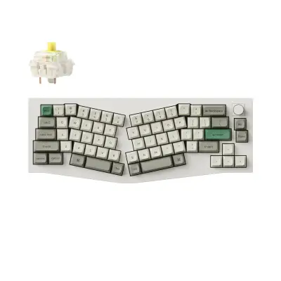Keychron Q8 Max (Alice Layout) QMK/VIA Brezžična Mehanska Tipkovnica, Bluetooth / 2.4 GHz, Banana Tactile Switch, US Layout, Q8M-P4