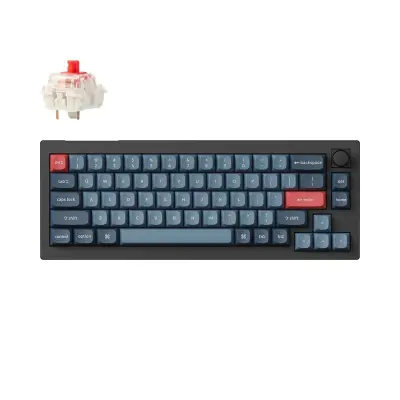 Keychron V2 Max QMK/VIA Brezžična Mehanska Tipkovnica, Bluetooth / 2.4 GHz, Red Linear Switch, US Layout, V2M-D1