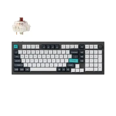 Keychron Q5 Max QMK/VIA Brezžična Mehanska Tipkovnica, Bluetooth / 2.4 GHz, Brown Tactile Switch, US Layout, Q5M-M3