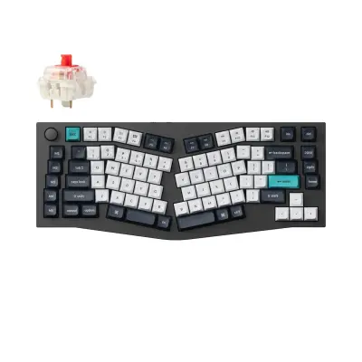 Keychron Q10 Max (Alice Layout) QMK/VIA Brezžična Mehanska Tipkovnica, Bluetooth / 2.4 GHz, Red Linear Switch, US Layout, Q10M-M1