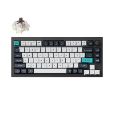 Keychron Q1 Max QMK/VIA Brezžična Mehanska Tipkovnica, Bluetooth / 2.4 GHz, Brown Tactile Switch, US Layout, Q1M-M3
