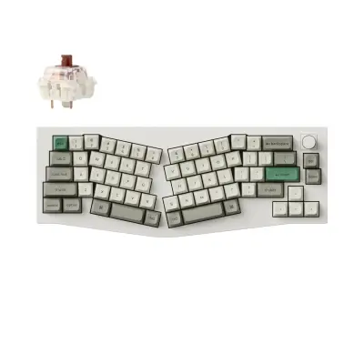 Keychron Q8 Max (Alice Layout) QMK/VIA Brezžična Mehanska Tipkovnica, Bluetooth / 2.4 GHz, Brown Tactile Switch, US Layout, Q8M-P3