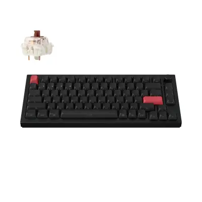 Keychron Q1 Max QMK/VIA Brezžična Mehanska Tipkovnica, Bluetooth / 2.4 GHz, Brown Tactile Switch, US Layout, Q1M-M3S