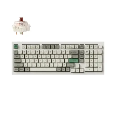 Keychron Q5 Max QMK/VIA Brezžična Mehanska Tipkovnica, Bluetooth / 2.4 GHz, Brown Tactile Switch, US Layout, Q5M-P3