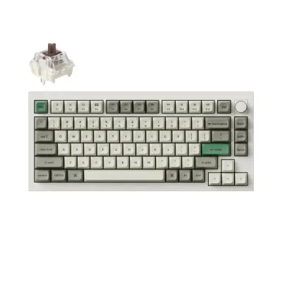 Keychron Q1 Max QMK/VIA Brezžična Mehanska Tipkovnica, Bluetooth / 2.4 GHz, Brown Tactile Switch, US Layout, Q1M-P3