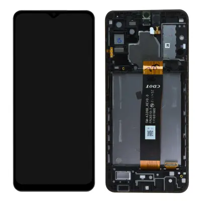 Originalni zaslon Samsung A32 4G: LCD zaslon na dotik, servisni paket - crn