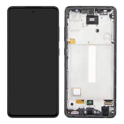 Originalni zaslon Samsung A52, A52 5G in A52s: LCD zaslon na dotik, servisni paket - crn