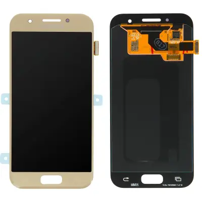 Komplet LCD zaslon (LCD touch screen) original za Samsung Galaxy A3 2017 - Zlat