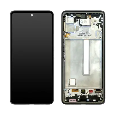 Originalni zaslon Samsung A53 5G, kompleten blok s crnim LCD zaslonom na dotik, servisni paket