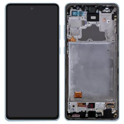 Originalni zaslon Samsung Galaxy A72: LCD zaslon na dotik, servisni paket - moder
