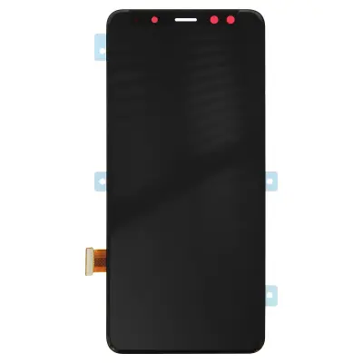 Originalna kompletna enota Samsung [servisni paket]: LCD zaslon na dotik str. Samsung Galaxy A8 2018 - crn